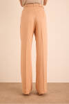 Pudra Kemer Detaylı Viscon Keten Pantolon - 6