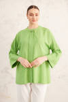 Yeşil Rahat Kesim Bluz 