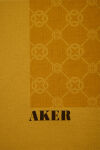 Sarı 100X100 Elegance Monogram Eşarp - 2