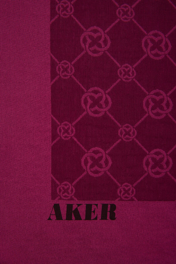 Mürdüm 100X100 Elegance Monogram Eşarp - 2