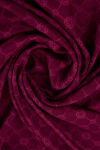 Mürdüm 100X100 Elegance Monogram Eşarp - 3