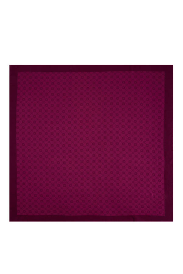 Renkli 100X100 1090500 ELEGANCE MONOGRAM EŞARP - 1