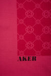 Fuşya 100X100 Elegance Monogram Eşarp - 2
