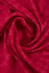 Fuşya 100X100 Elegance Monogram Eşarp - 3