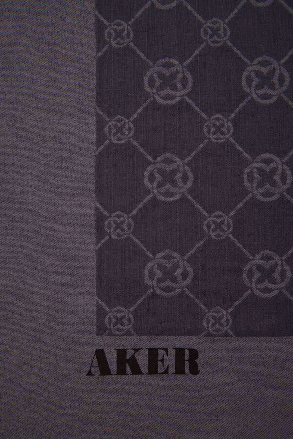 Füme 100X100 Elegance Monogram Eşarp - 2