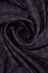 Füme 100X100 Elegance Monogram Eşarp - 3