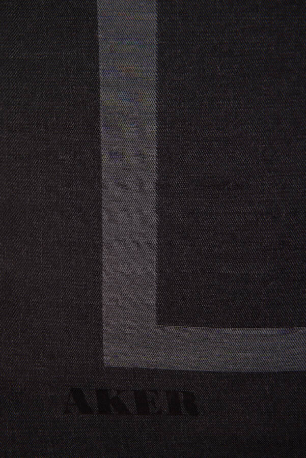 Antrasit 100X100 Aker Düz Koton Eşarp - 2