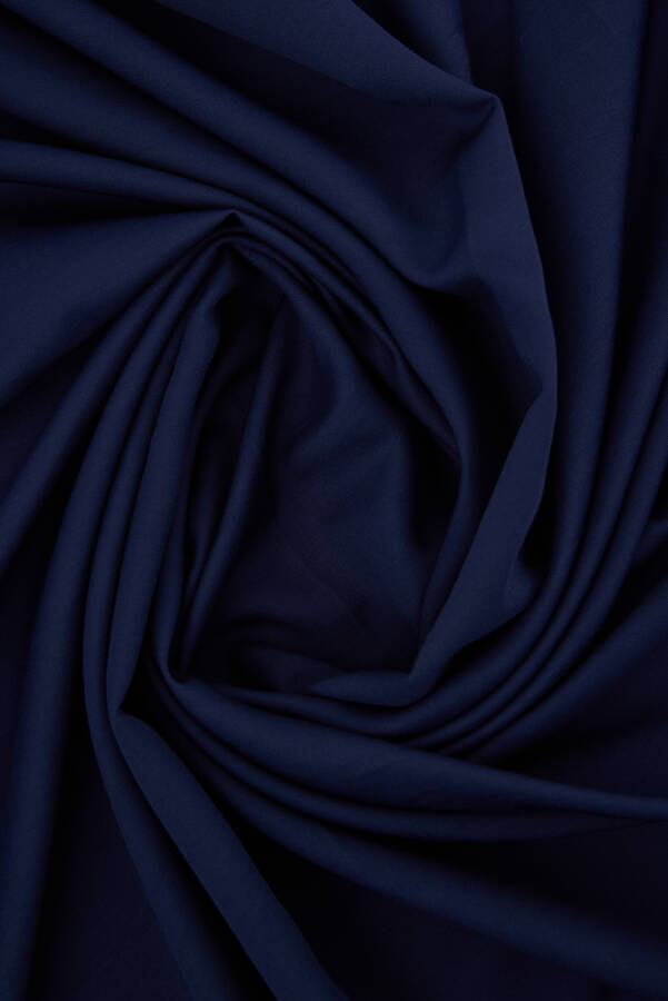 Lacivert 100X100 Aker Düz Koton Eşarp - 3