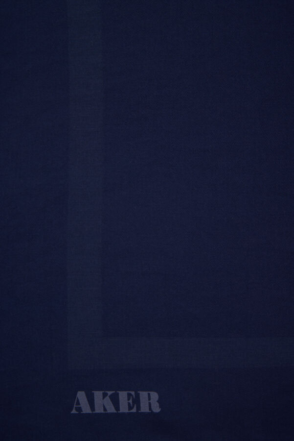 Lacivert 100X100 Düz Koton Eşarp - 2