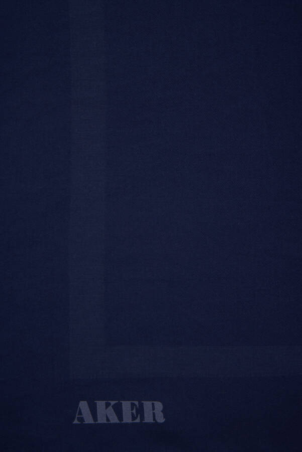 Lacivert 100X100 Aker Düz Koton Eşarp - Aker (1)