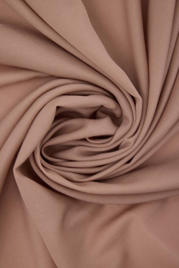 Bej 100X100 Aker Düz Koton Eşarp - 3