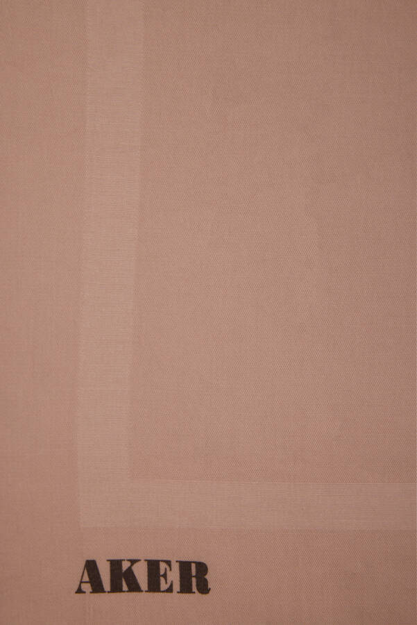 Bej 100X100 Düz Koton Eşarp - 2