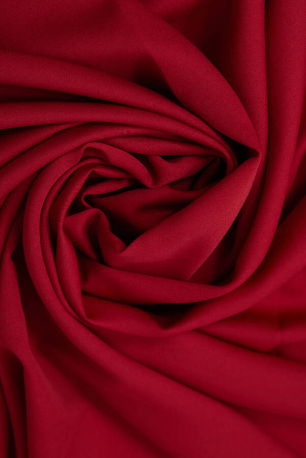 Kırmızı 100X100 Düz Koton Eşarp - Aker (1)