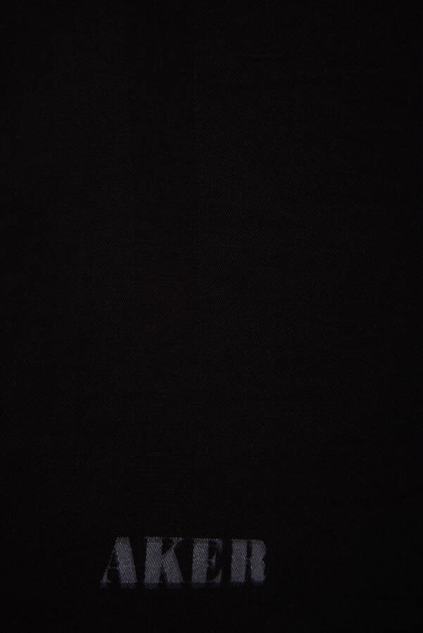 Siyah 100X100 Aker Düz Koton Eşarp - Aker (1)