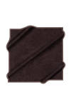 Kahverengi 100X100 İpek Krep Saten Eşarp 