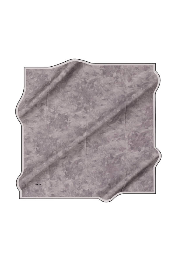 Vizon 100X100 İpek Krep Saten Eşarp - Aker