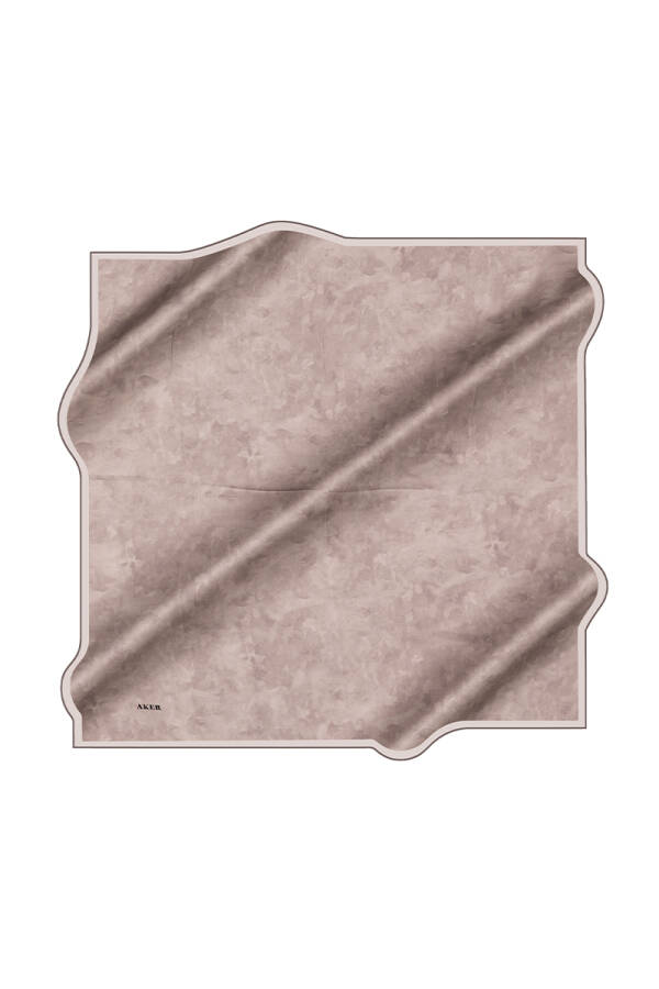 Taş 100X100 İpek Krep Saten Eşarp - Aker