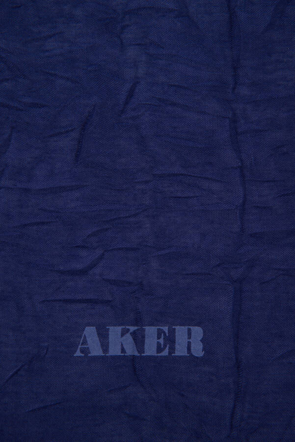 Lacivert 100X100 Kraş Eşarp - 2