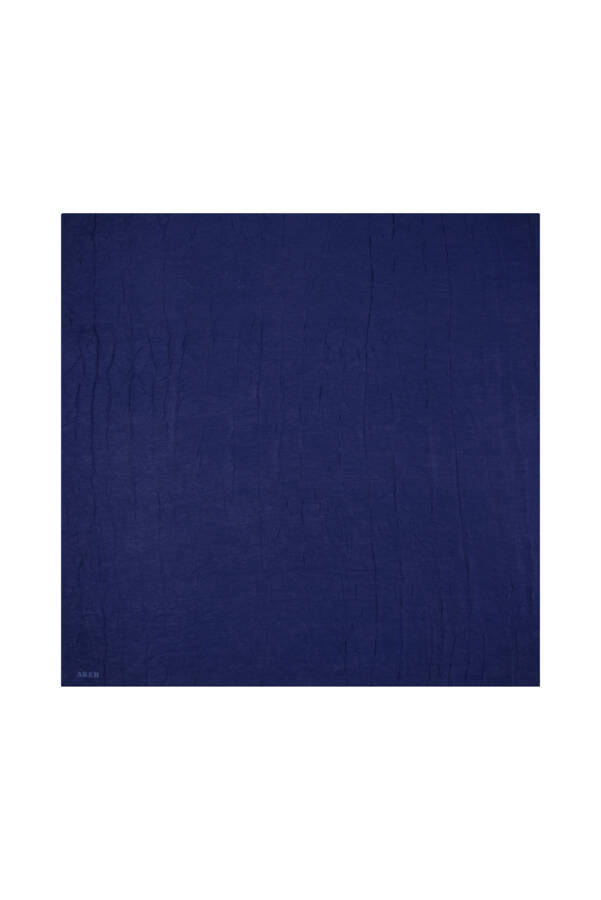 Lacivert 100X100 Kraş Eşarp - 1