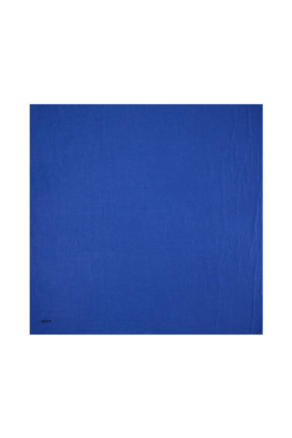 Mavi 100X100 Kraş Eşarp - Aker