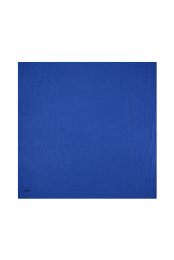 Mavi 100X100 Kraş Eşarp - Aker