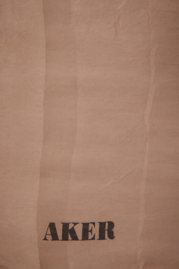 Bej 100X100 Kraş Eşarp - 3