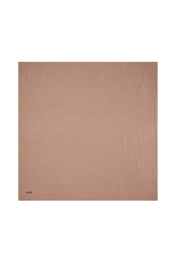 Bej 100X100 Kraş Eşarp - 1