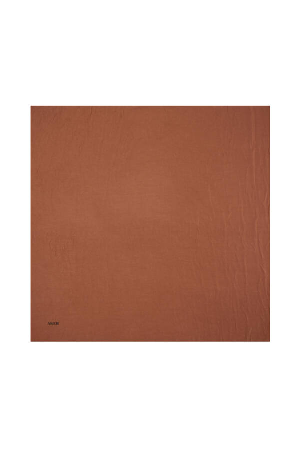 Kahverengi 100X100 Kraş Eşarp - Aker