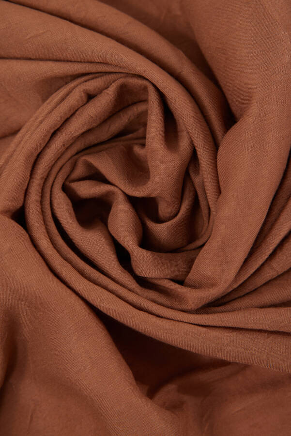 Kahverengi 100X100 Kraş Eşarp - 2