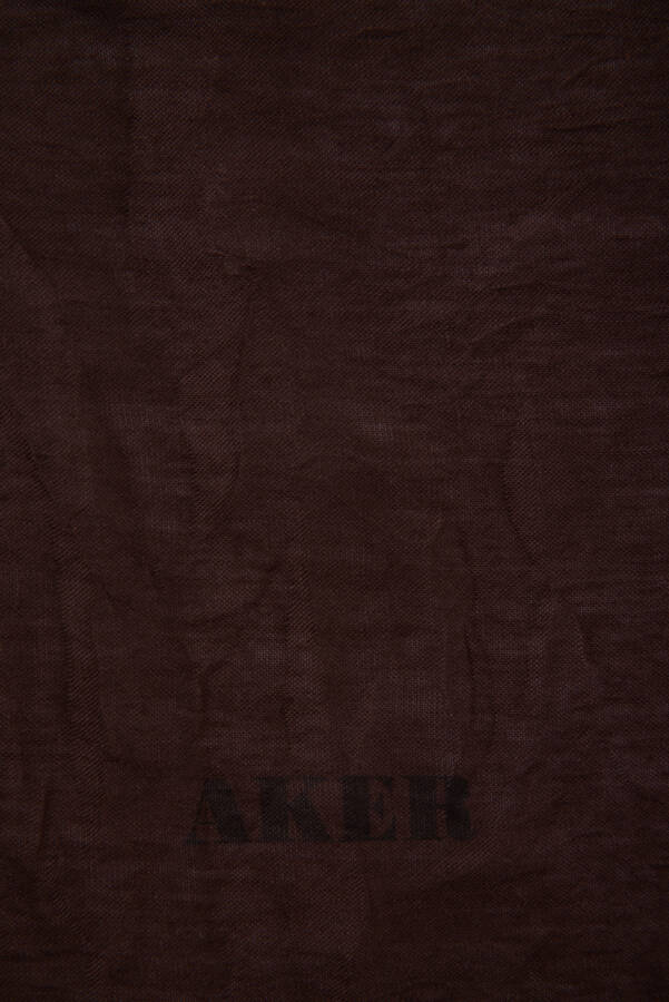 Kahverengi 100X100 Kraş Eşarp - 3