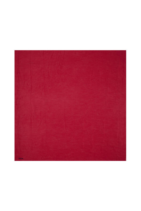 Kırmızı 100X100 Kraş Eşarp - 1