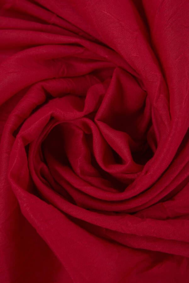 Kırmızı 100X100 Kraş Eşarp - Aker (1)