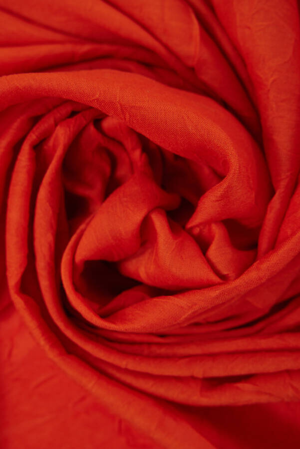 Turuncu 100X100 Kraş Eşarp - Aker (1)