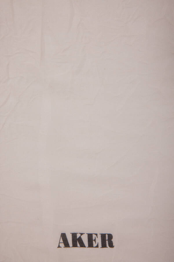 Beyaz 100X100 Kraş Eşarp - 3