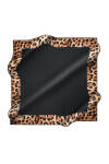 Leopar Desenli 90X90 Pierre Cardin Krep Saten Eşarp 
