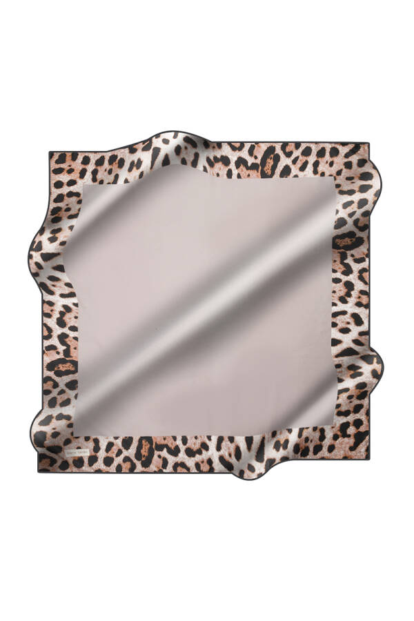 Renkli 90X90 Pierre Cardin Krep Saten Eşarp - 1