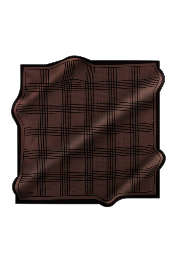 Geometrik Desenli 90X90 İpek Jakar - 1