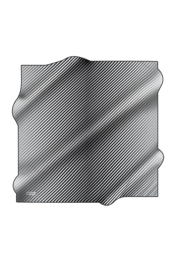 Renkli 90X90 Pierre Cardin Krep Saten Eşarp - 1