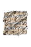 Renkli 90X90 Pierre Cardin Krep Saten Eşarp 