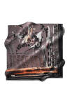 Renkli 90X90 Pierre Cardin Krep Saten Eşarp 