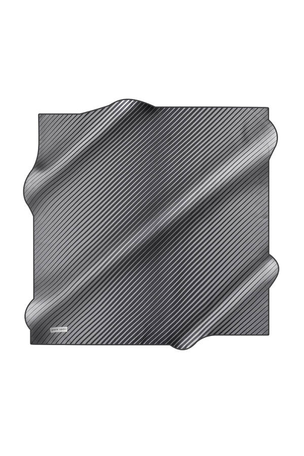 Renkli 90X90 Pierre Cardin Krep Saten Eşarp - 1