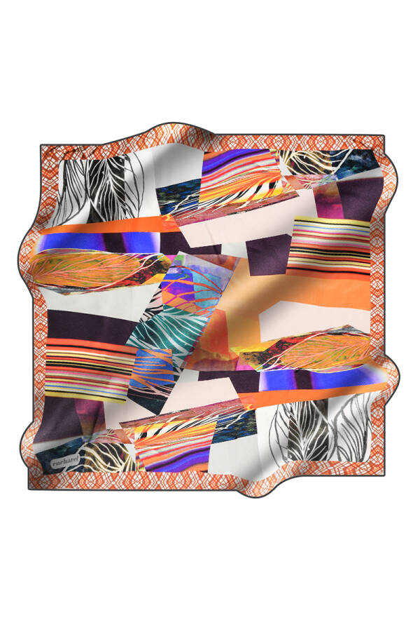 Geometrik Desenli 90X90 Cacharel Tivil Eşarp - 1