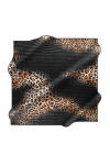 Leopar Desenli 90X90 İpek Jakar 