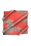 Leopar Desenli 90X90 İpek Jakar 