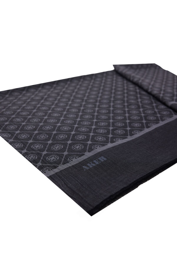 Antrasit Cotton Şal - Aker (1)