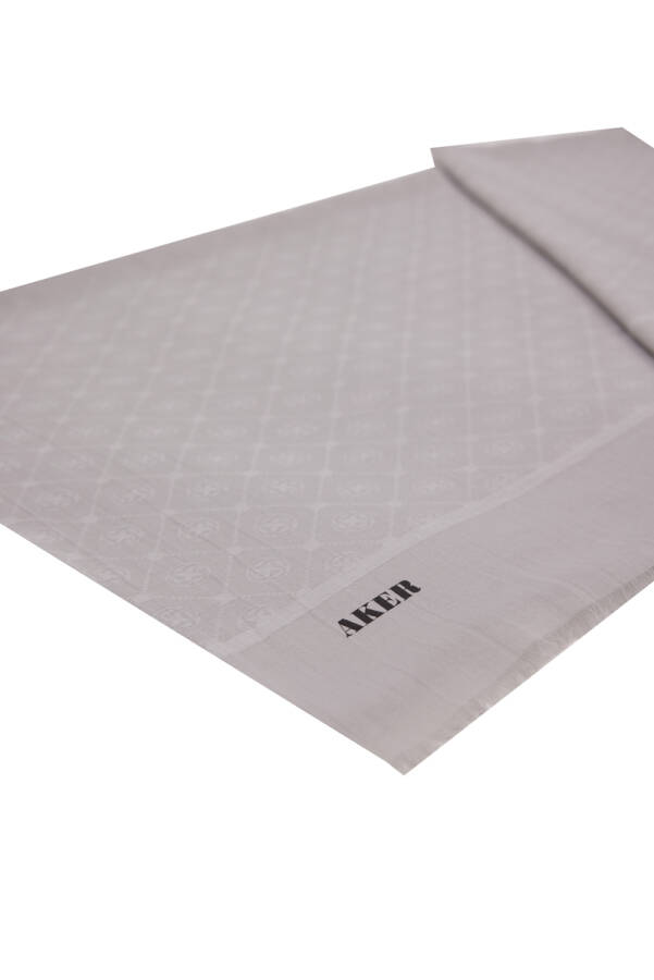 Gri Cotton Şal - Aker (1)