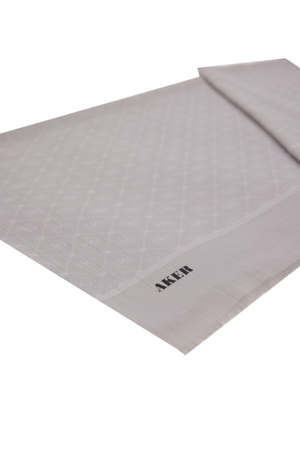 Gri Cotton Şal - Aker (1)