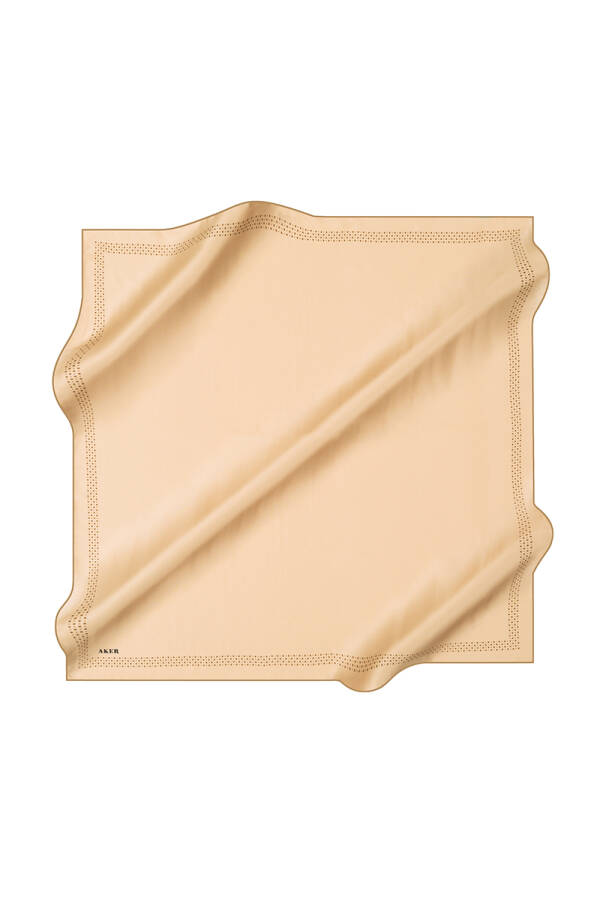 Düz Renk 90X90 İpek Twill Eşarp - 1