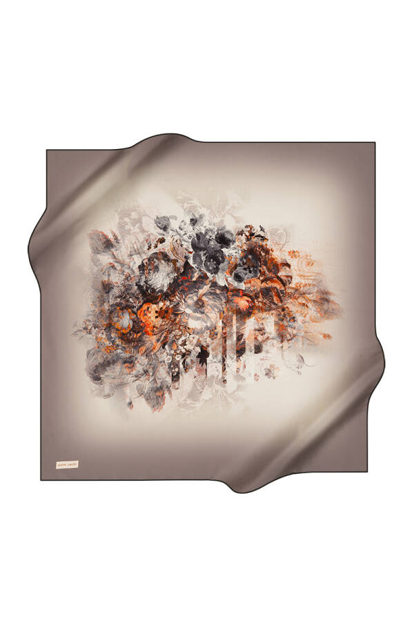 Renkli 90X90 Pierre Cardin Tivil Eşarp - 1