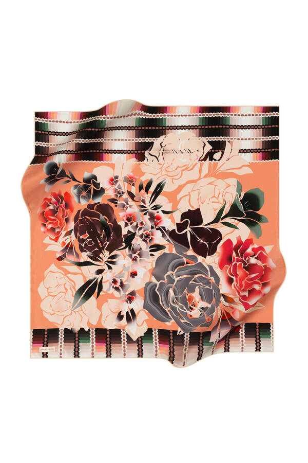 Renkli 90X90 Pierre Cardin Tivil Eşarp - 1